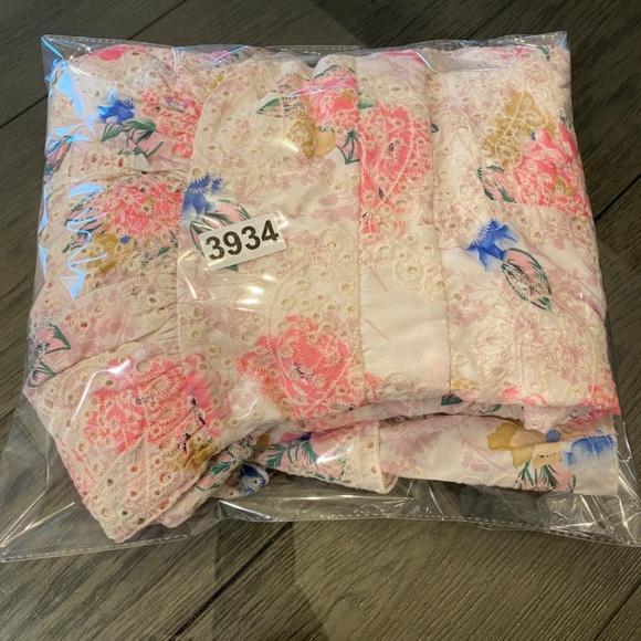 Adelyn Rae Pink Floral Eyelet Dress 33934 - Picture 15 of 15